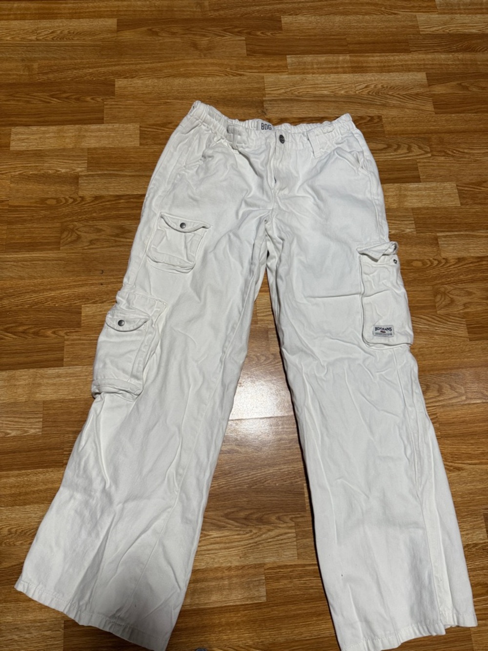 White cargo jeans bdg